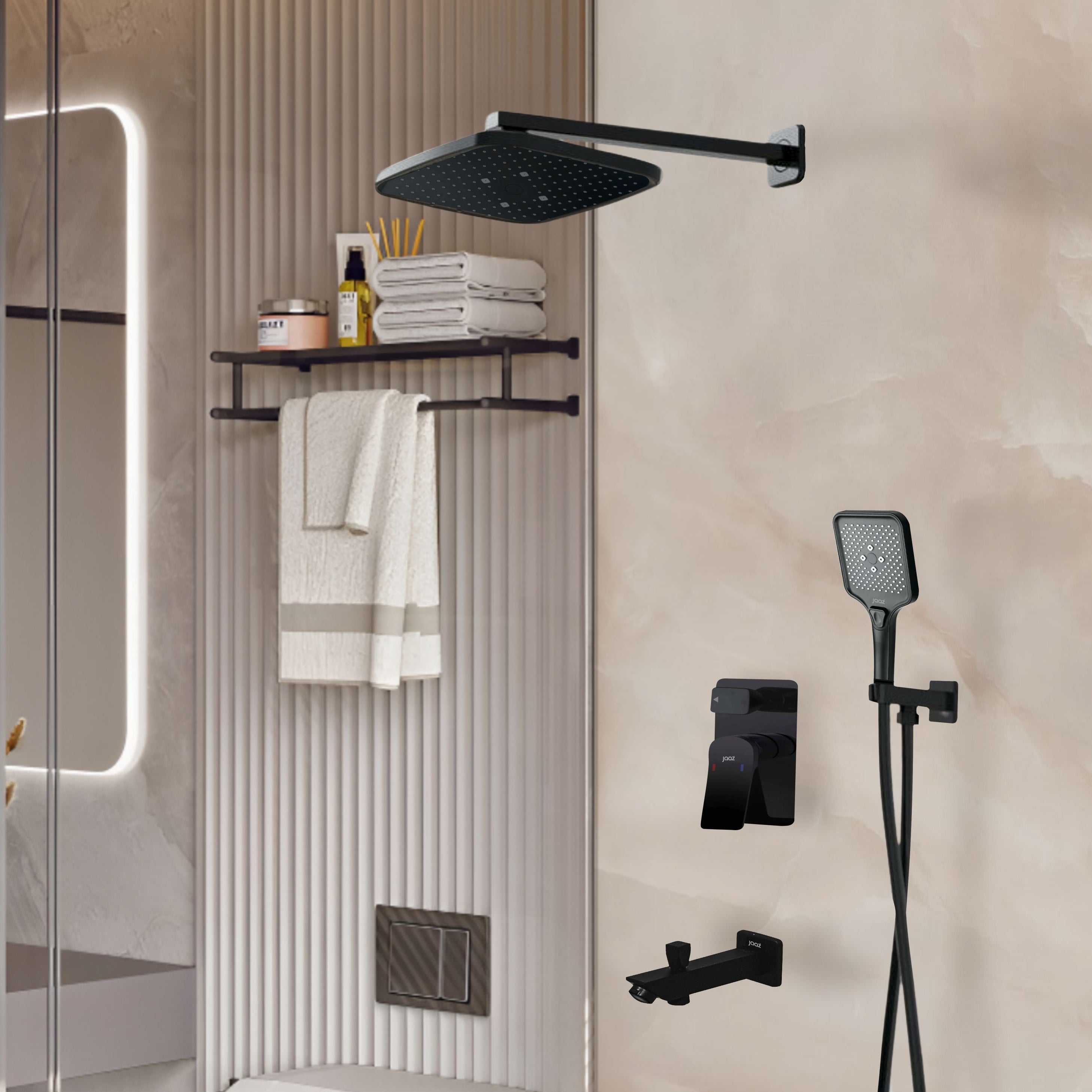 Shower Mixer Set | Black