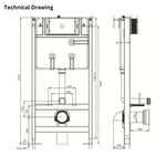 Concealed Wall Hung Tank With Frame