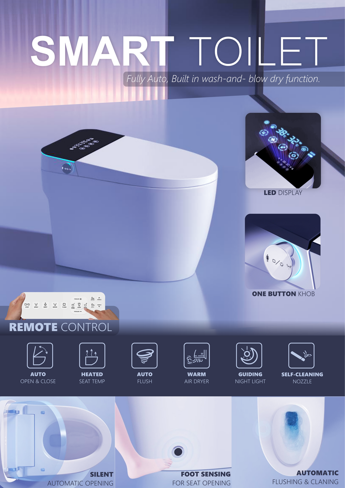 Floor Mount | Premium - Smart Toilet